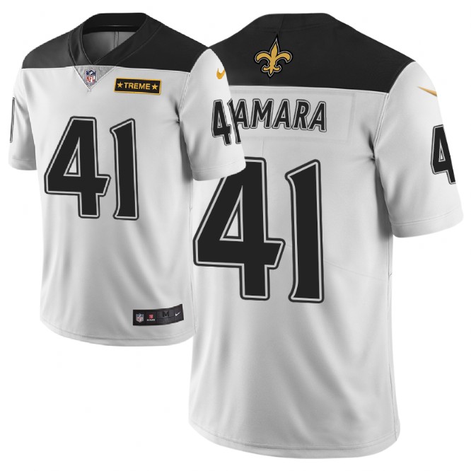 Men Nike NFL New Orleans Saints #41 alvin kamara Limited city edition white jersey->new orleans saints->NFL Jersey